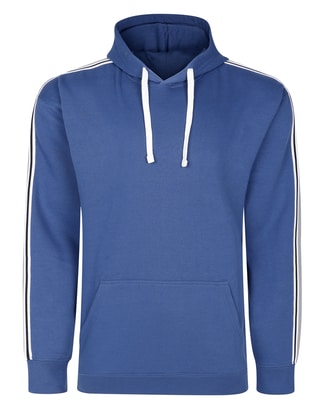 Bigdude Arm Stripe Original Hoody Deep Blue